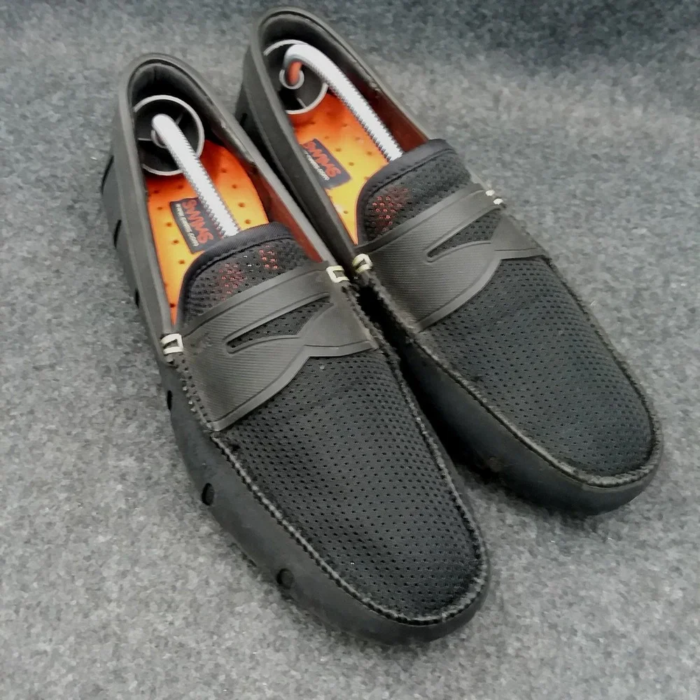 SWIMS Penny Loafers Slip-On Mesh Moccasins Classic Boat/Deck Shoes Men's Size 7‎